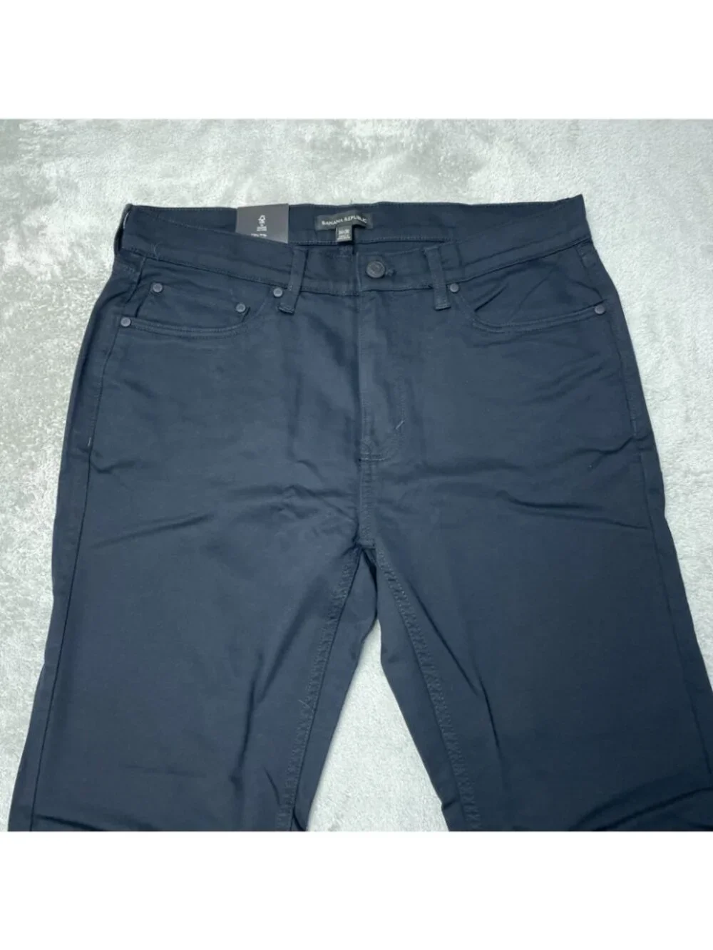 Banana Republic 5 Pocket Pants  Men's 34x30 Black Slim Fit Stretch Cotton e1688
